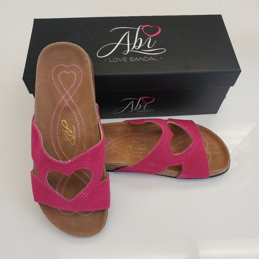 NIB Birkenstock Style Sandals by Abi Pink …